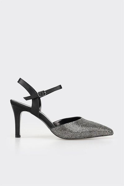 Elle Shoes Black Women's Heeled Shoes