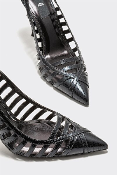 Elle Shoes Siyah Kadın Topuklu Ayakkabı