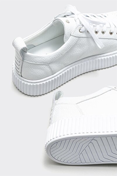 Elle Shoes Beyaz Deri Erkek Spor Ayakkabı 0