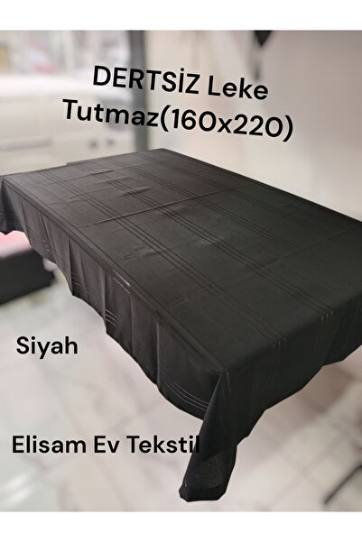 Home Dertsiz Leke Tutmaz Masa Örtüsü (siyah)