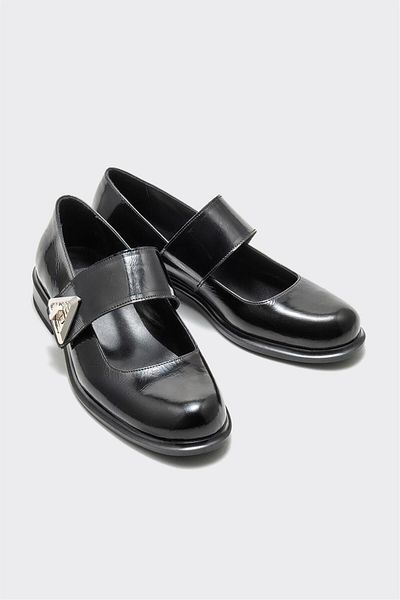 Elle Shoes Black Leather Women's Casual Shoes