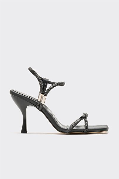 Elle Shoes Black Women's Heeled Sandals