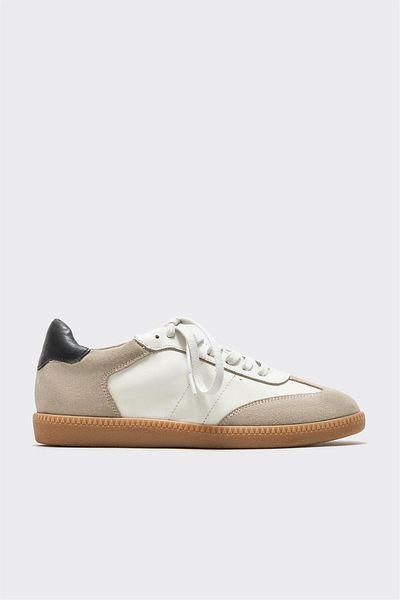 Elle Shoes حذاء رياضي نسائي جلد بيج