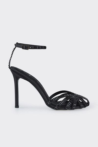 Elle Shoes Black Women's Heeled Sandals