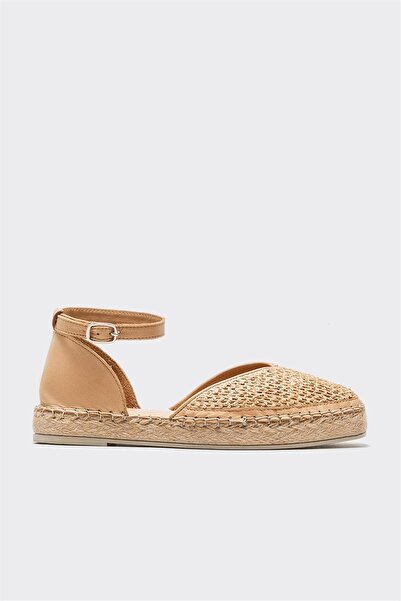 Elle Shoes Naturel Deri Kadın Espadril