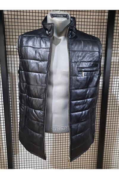 ArdaStilDeri Genuine Leather Inflatable Vest