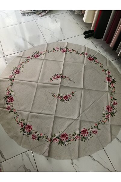 Elisam Round Worry-Free Stain-Proof Tablecloth (Cream)