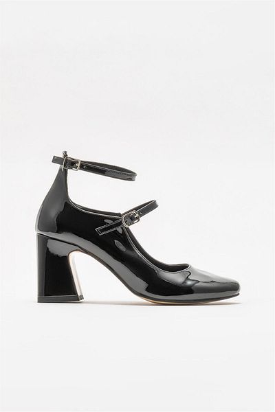 Elle Shoes Black Women's Heeled Shoes