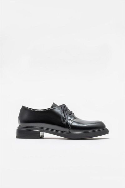 Elle Shoes Black Leather Women's Casual Shoes