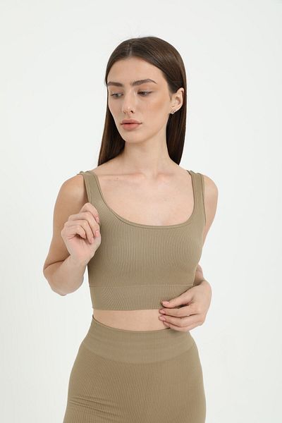 FOREVER MORE Χοντρό λουράκι Crop Sports Top