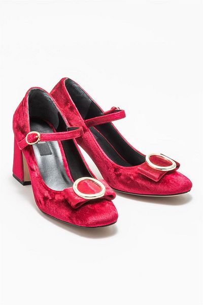Elle Shoes Women's Red Heeled Shoes