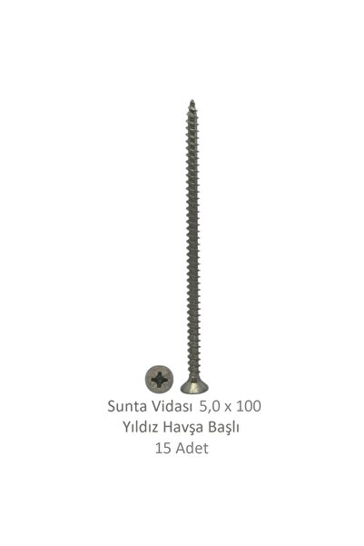 SUNTA VİDASI YHB 5,0 x 100mm 15 Adet