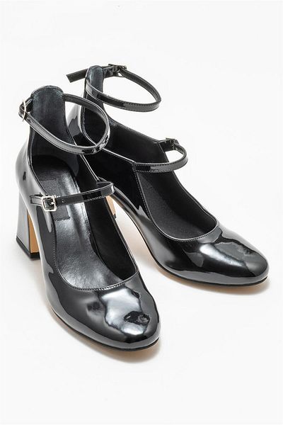 Elle Shoes Black Women's Heeled Shoes