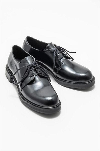 Elle Shoes Black Leather Women's Casual Shoes