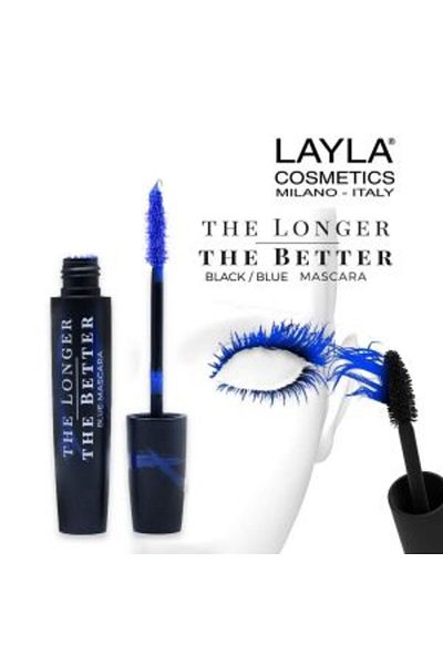 Layla Cosmetics The Longer The Better Blue Mascara - Rimel pentru Volum Albastru