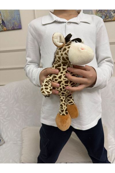 FEN TOYS زرافة لطيفة من القطيفة مقاس 30 سم للنوم واللعب