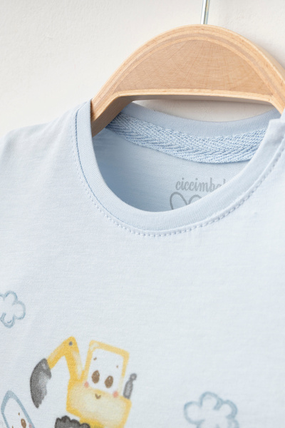 ciccimbaby 100% Cotton Cloud Cars T-Shirt