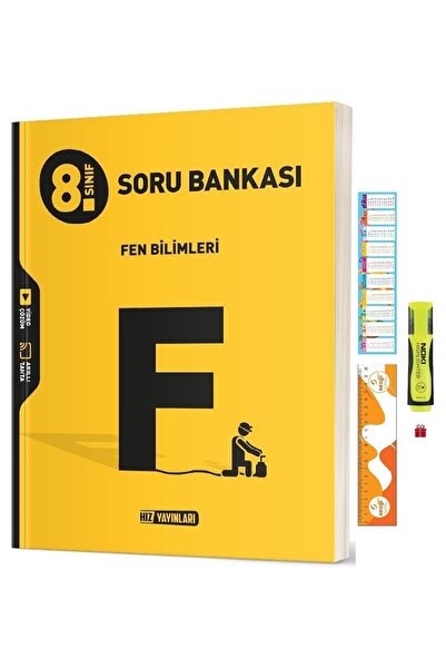 Hız Yayınları 8. Sınıf Fen Bilimleri Soru Bankası Ve Sezgistore Ayraç Cetvel ...