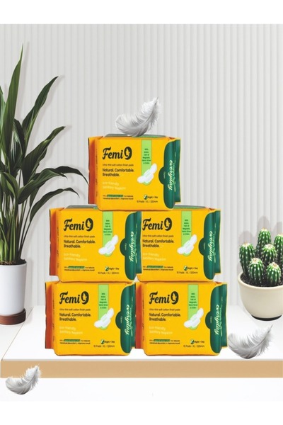 Femi9UAE فوط فيمي 9 فائقة النحافة بحماية من 9 طبقات (320 مم - كبير جدًا) | (1...