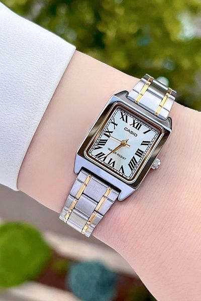 Casio Gold Silver Color Women's Wristwatch