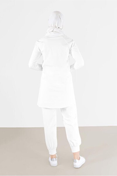 Alvina WRITING PRINTED LEATHER DETAILED DOUBLE PANTSET 42265