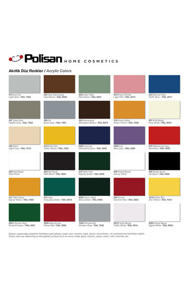 Polisan Sprey Boya Floresan Sarı No 516