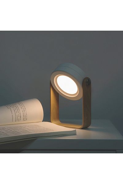 Generic مصباح مكتب LED، إضاءة ليلية قابلة للطي تعمل باللمس مع خاصية التعتيم بدون خطوات، حماية للعين، تصميم بسيط، 142×37×194 مم