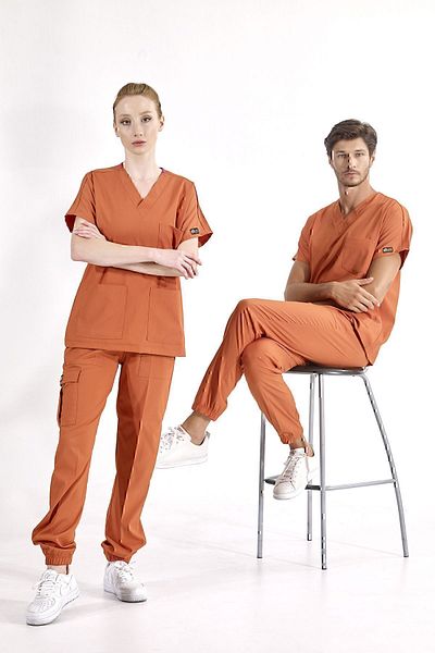 ÇİZGİ MEDİKAL Υψηλής ποιότητας Lycra Tile Jogger Leg Uniform Σετ