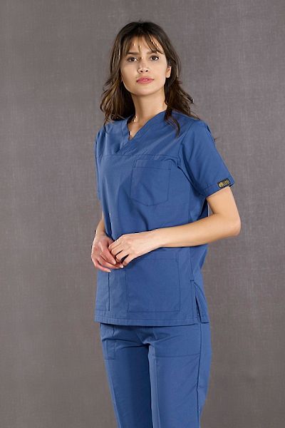 ÇİZGİ MEDİKAL Costum de chirurgie albastru petrol - Tricou de asistentă din țesătură subțire Tricou medical Haina de doctor