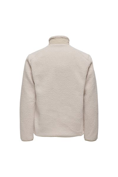 Only & Sons Onsdallas Sherpa Jacket Otw Vd Κρέμα
