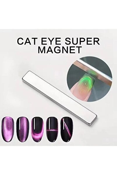 Venalisa Dikdörtgen Çubuk Magnet Kedi Gözü Oje Magneti Oje Cat Eye Mıknatıs