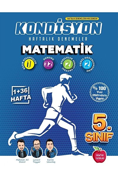 Newton Yayınları 5.sınıf Matematik Haftalık Kazanım Denemeleri 37 Hafta
