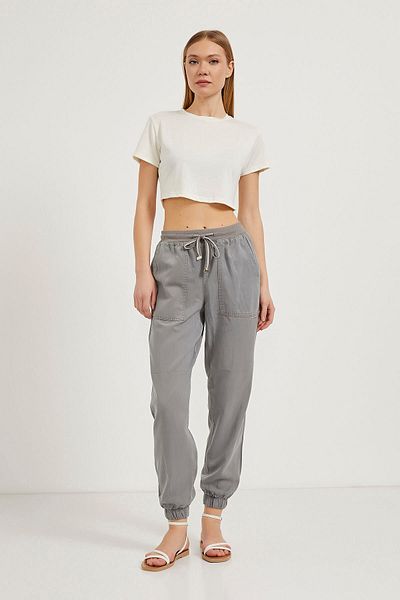 Arma Life Pantaloni de jogger de vară afumati de damă cu buzunare elastice