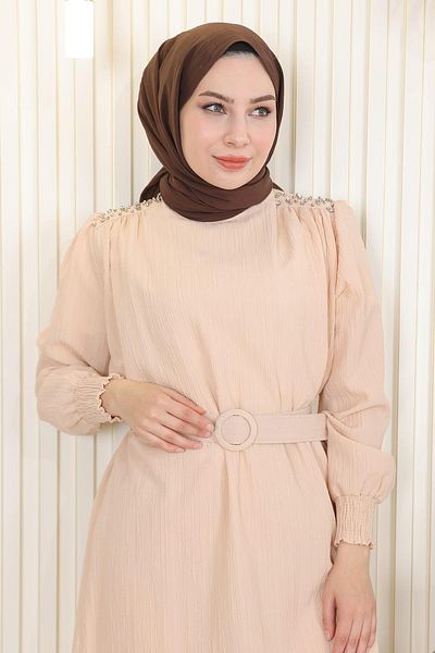 Herita Stone Detailed Belted Set