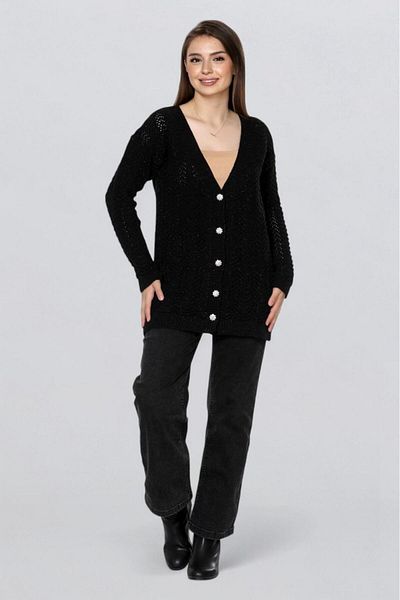 Fox Life Kids Women's Long Glitter Knitted Cardigan Flt1006