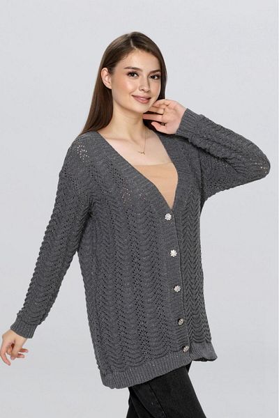 Fox Life Kids Women's Long Glitter Knitted Cardigan Flt1006