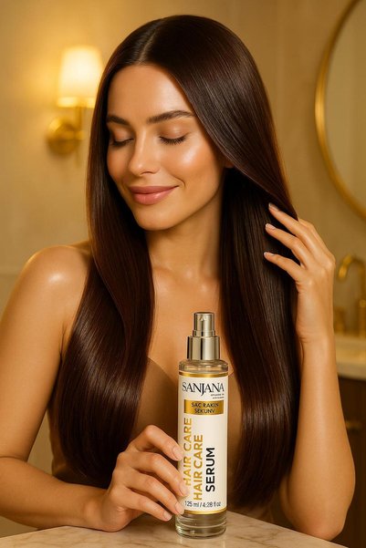 SANJANA Hair Care Serum, Shine, Softening, Volumizing, 125 ml