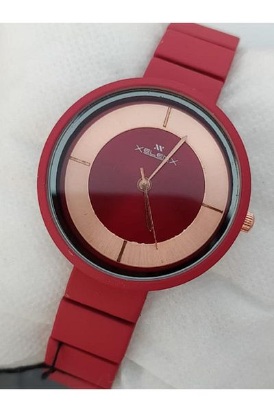 Aku Casual Chain Watch Girls And Women - Red