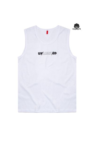 Cottonland Ανδρικό UNLIMITED Normal Cut O Neck Single Jersey Χτενισμένο Μονό ΛΕΥΚΟ