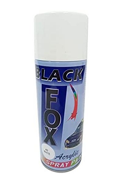 Fox Set of 3 Color Fox Premium Acrylic Car Spray Paint - White, Black & Silver