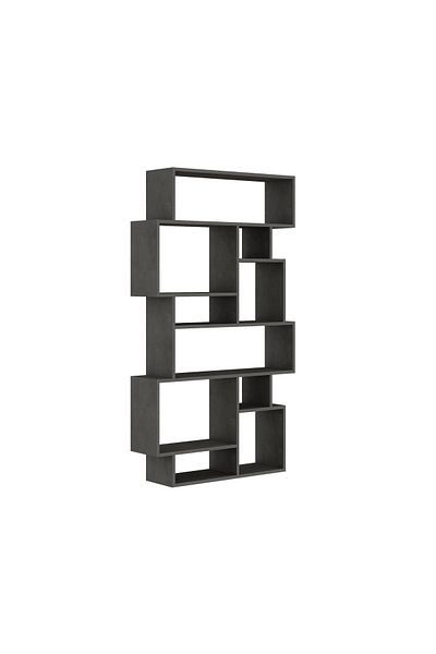 Mourah Home Mourah Home Karmato Modern Bookcase Display Unit Retro Grey