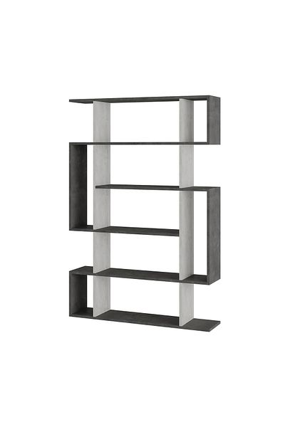 Mourah Home Mourah Home Mito Modern Bookcase Display Unit Grey Mocha