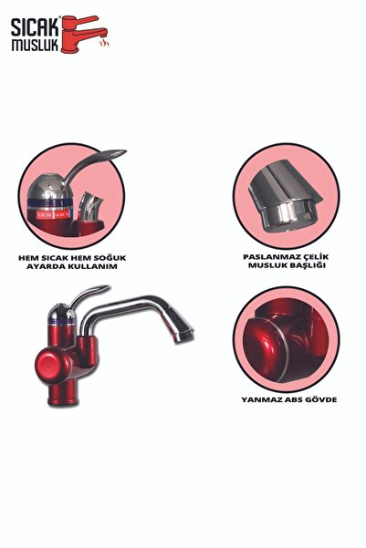 Sıcak Musluk Instant Water Heater Electric Thermal Water Heater - Faucet Mounted on the Sink