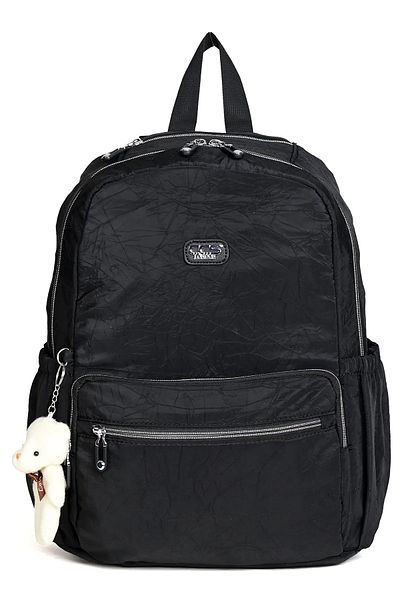 ÇÇS Black Backpack with Keychain 16910