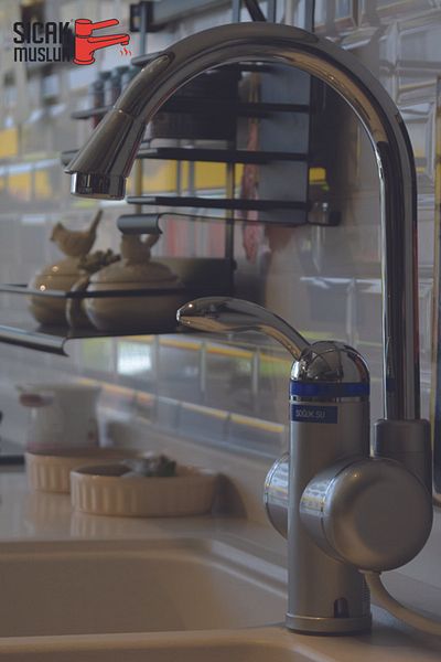 Sıcak Musluk Electric Instant Water Heater Thermal Water Heater Faucet Mounted on the Sink