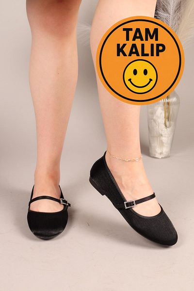 Birikon Sugoi̇ Satin Ballerina Black