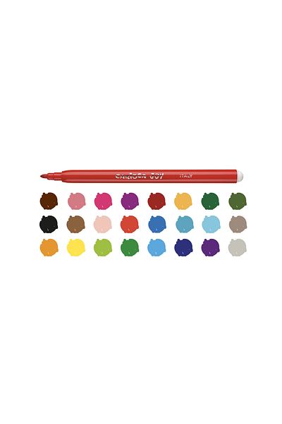 CARIOCA Super Washable Felt Tip Crayons 24 Pack