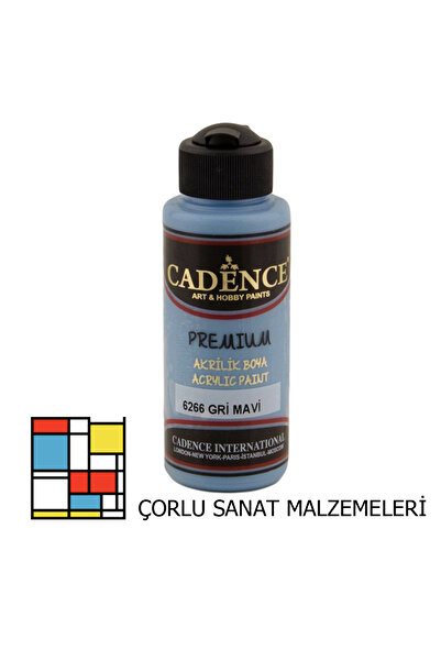 Cadence Premıum Akrilik Boya 6266 Gri Mavi 120ml