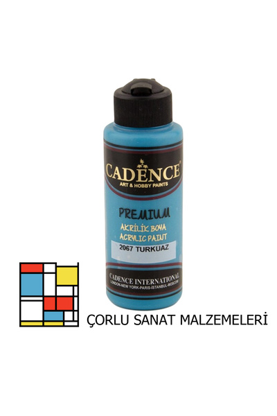 Cadence Premıum Akrilik Boya 2067 Turkuaz 120ml