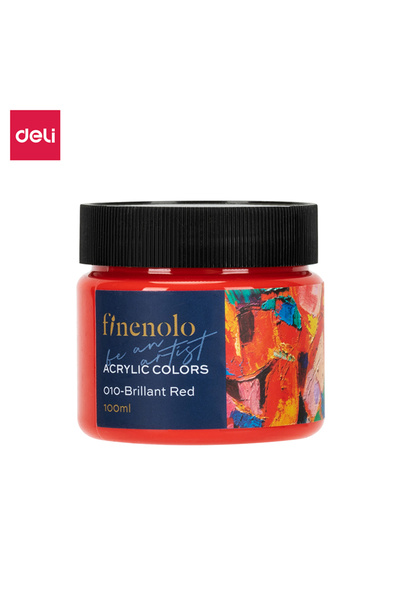 Deli EC17-BE Acrylic Paint 100ml Jar – ideal for art, school, and DIY projects